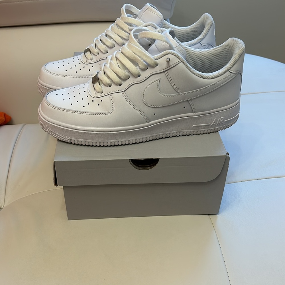 I have over 20 pairs of white on white Air Force 1 size 9.5. Great Condition